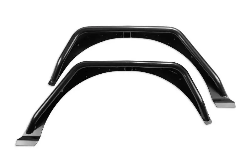 Fabtech 18-21 Jeep JL 4WD Rear Steel Tube Fenders Textured Black Style & Protection