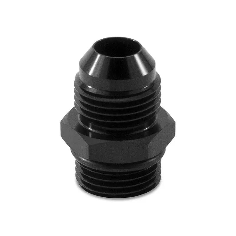 Mishimoto -8ORB to -8AN Aluminum Fitting Black Direct Connection