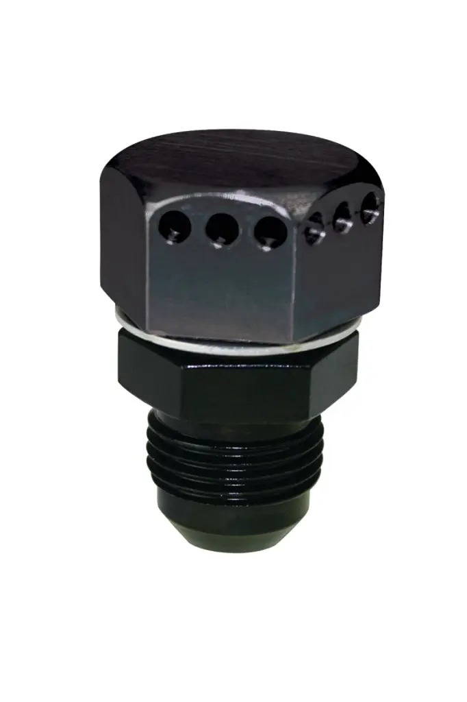 Moroso Positive Seal Vented Fitting -10AN Male Aluminum Single Port