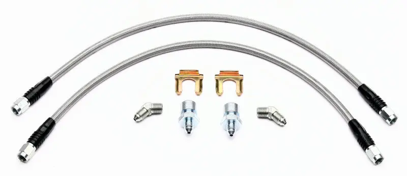 Wilwood Flexline Brake Hose Kit Front 2005-Current C6 Corvette SL4 SL6 or W4/6A Caliper