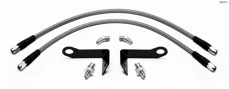 Wilwood Flexline Brake Hose Kit Front 2005-08 Ford Mustang SL4 or SL6 Caliper