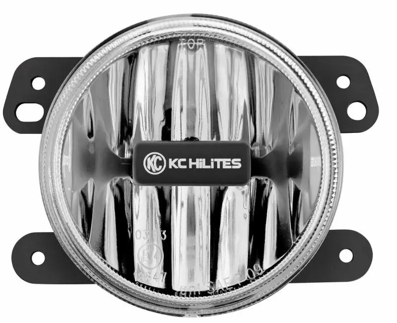 KC HiLiTES 10-18 Jeep JK 4in Gravity G4 LED Light 10w SAE/ECE Clear Fog Beam Single
