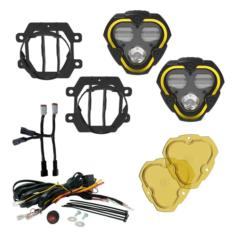 KC HiLiTES FLEX ERA 3 Dual Mode SAE Fog Lights 2-Light Master Kit Subaru Crosstrek/Forester
