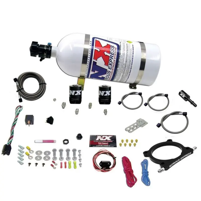 Nitrous Express 11-15 Ford Mustang GT 5.0L High Output Nitrous Plate Kit 50-250HP 10lb Bottle