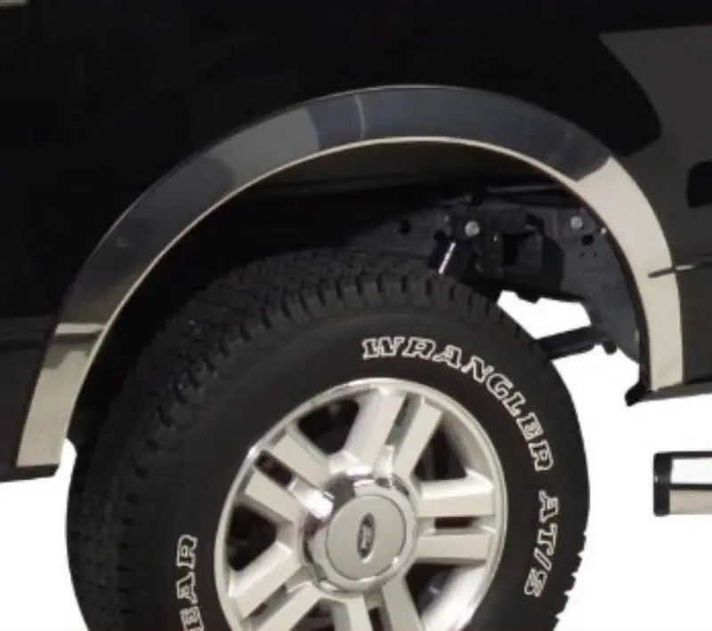 Putco 2in Wide Stainless Steel Fender Trim 17-20 Ford SuperDuty Without Factory Flares