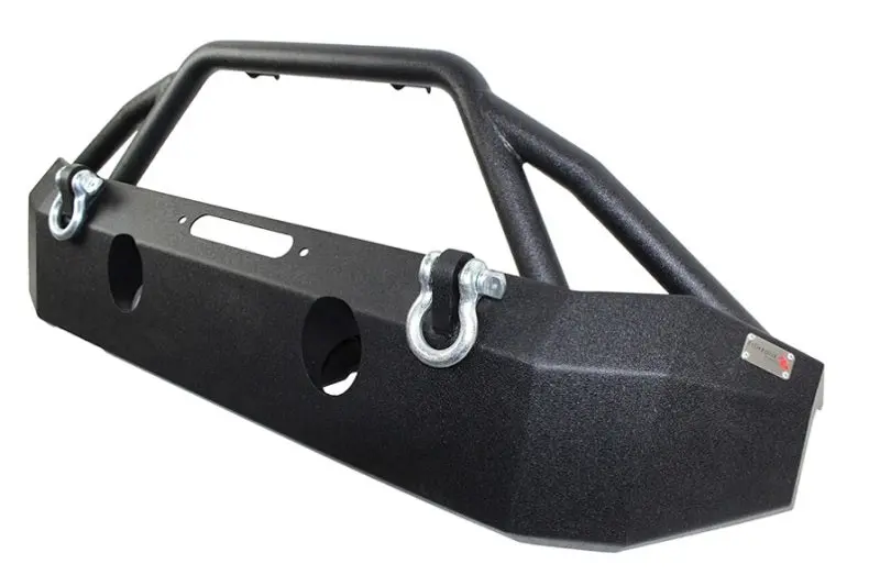 Fishbone Offroad 07-18 Jeep Wrangler JK Full Width Front Winch Bumper Black Powdercoat