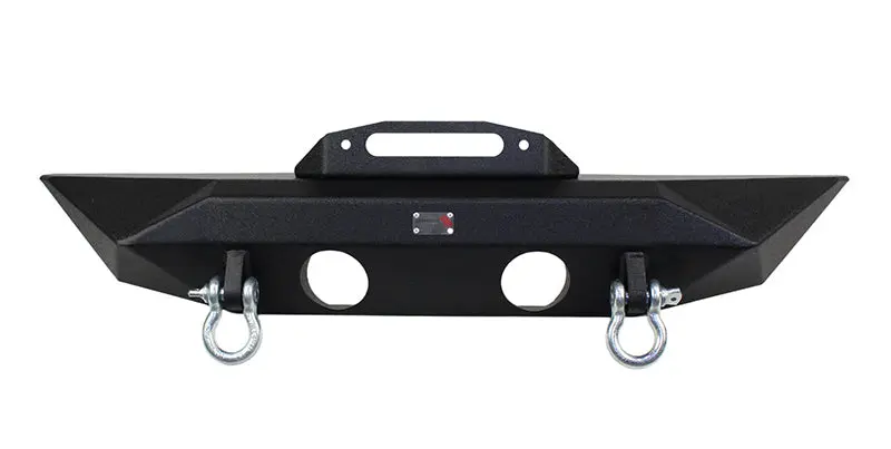 Fishbone Offroad 07-18 Jeep Wrangler JK Rubicon Unlimited Steel Front Bumper Black Textured Powdercoat