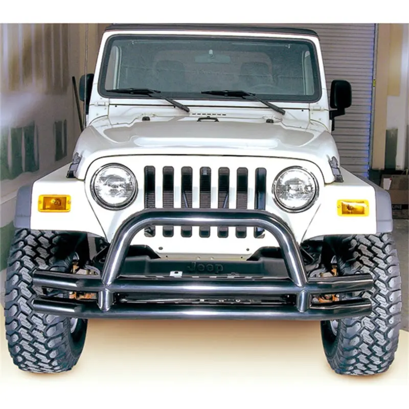Rugged Ridge 3-Inch Double Tube Front Bumper Hoop 1976-2006 Jeep CJ Wrangler