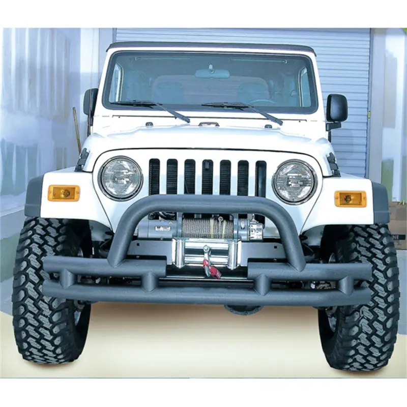 Rugged Ridge 3-Inch Double Tube Front Winch Bumper Hoop Jeep Wrangler 1976-2006 Models
