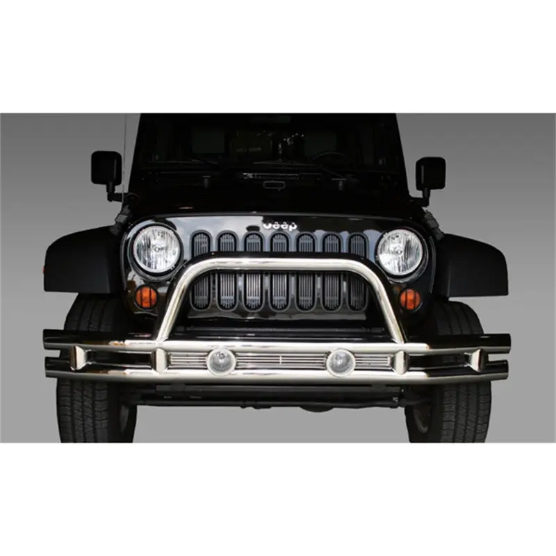 Rugged Ridge 3-Inch Front Tube Bumper Stainless Steel 2007-2018 Jeep Wrangler JK