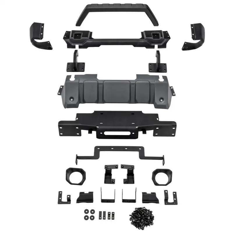 Rugged Ridge Venator Modular Front Bumper Black 2018-2021 Jeep Wrangler Gladiator JL JT