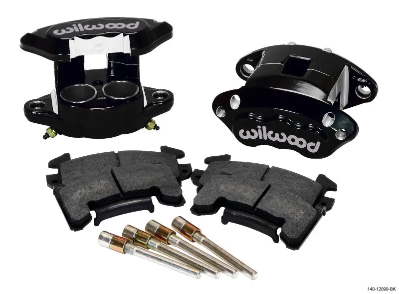 Wilwood D154 Front Caliper Kit Black 1.62in Piston 1.04in Rotor