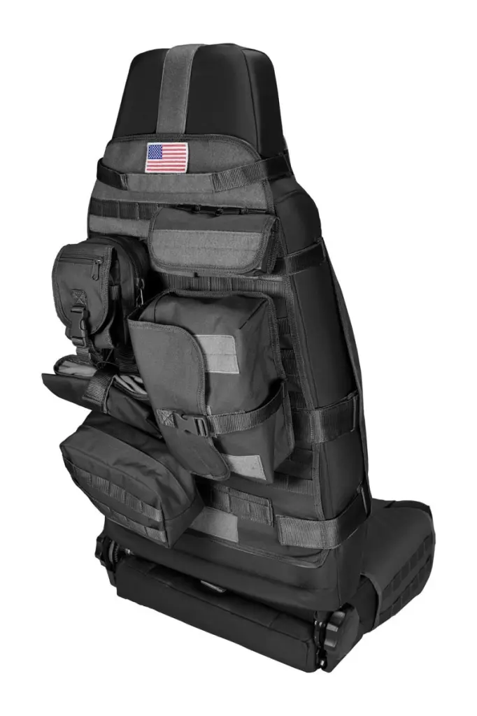 Rugged Ridge Front Cargo Seat Cover Black 76-20 CJ and Jeep Wrangler JT