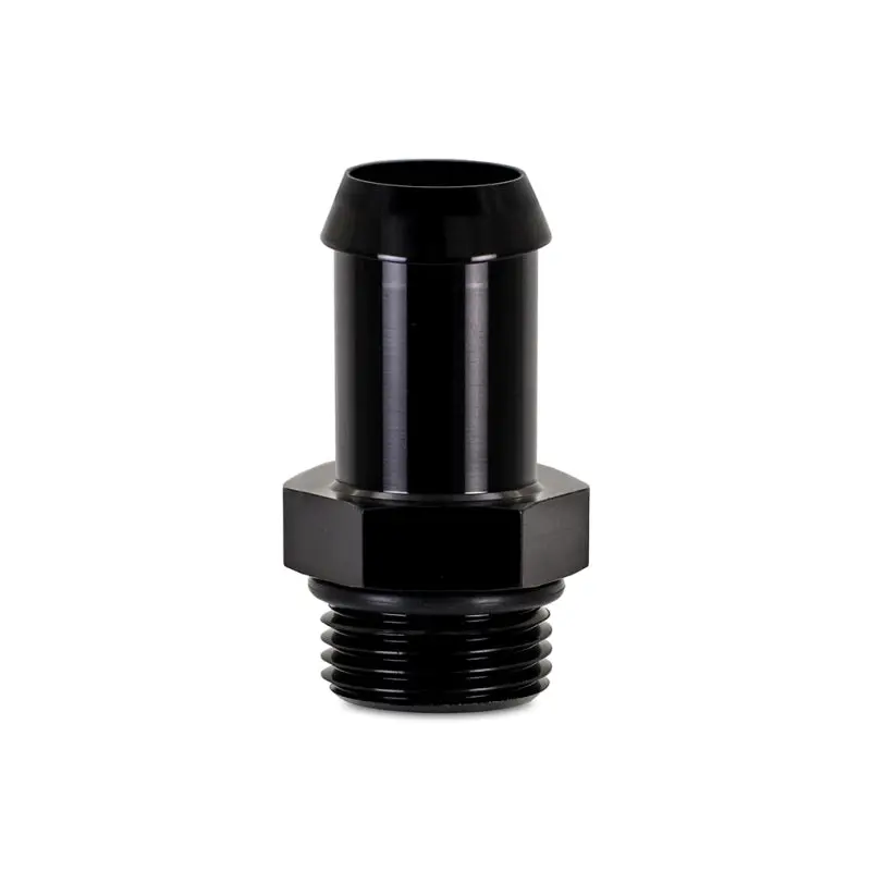 Mishimoto -10 ORB to 3/4in Hose Barb Aluminum Fitting Black Fuel System Connector