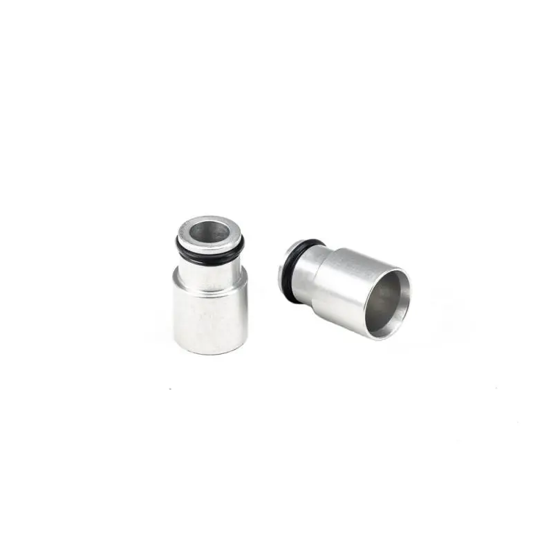 Injector Dynamics +12mm Clear Anodize Bottom Adapter 14mm Lower O-Ring - Fuel Injector Adapter
