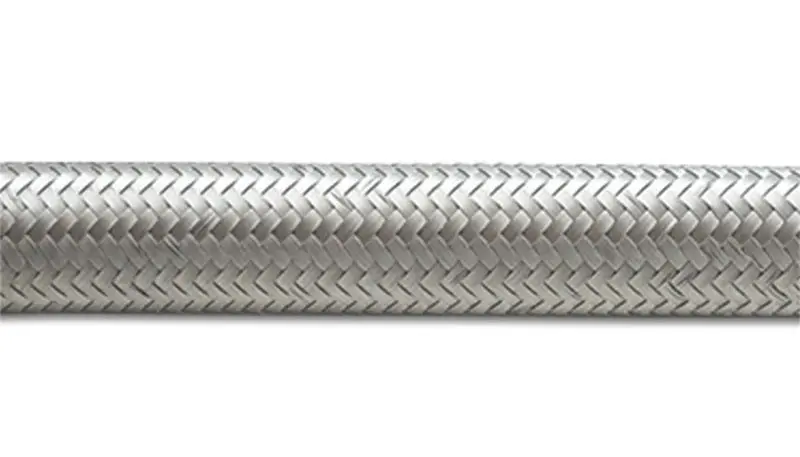 Vibrant -4 Stainless Steel Braided Flex Hose 2 Foot Roll