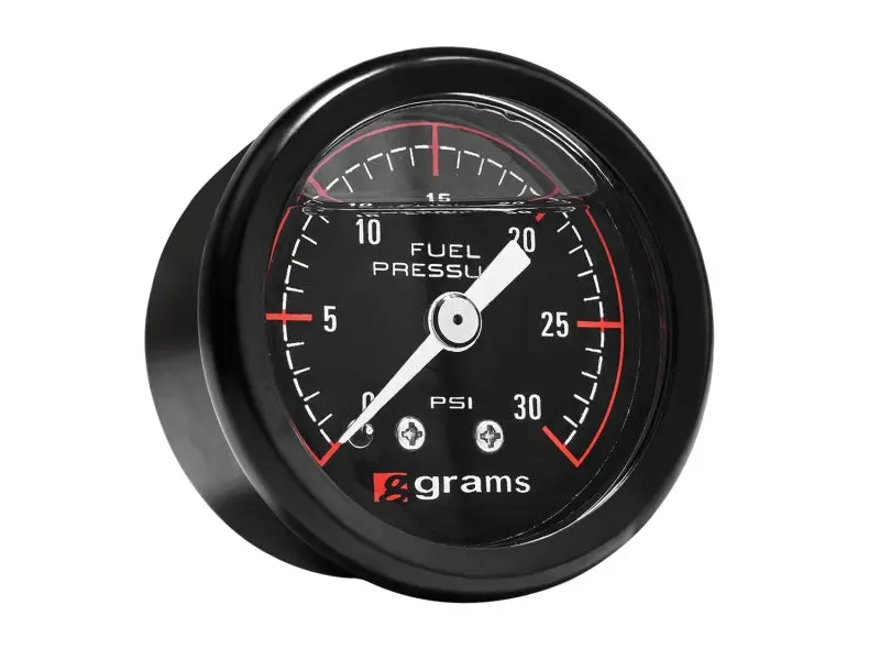 Grams Performance 0-30 PSI Fuel Pressure Gauge Automotive Use