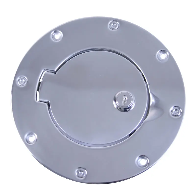 Rugged Ridge Stainless Steel Locking Gas Cap Door 97-06 Jeep Wrangler TJ