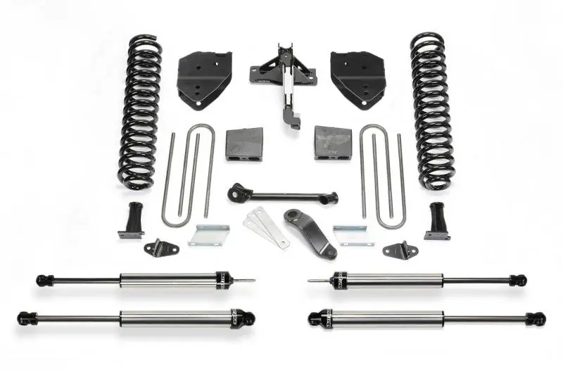 Fabtech 4in Lift Kit 17-21 Ford F250 F350 4WD Gas DLSS Shocks