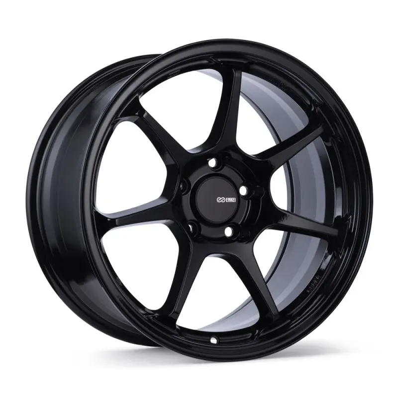 Enkei TS-7 18x8 5x112 45mm Offset Gloss Black Wheel - Strong Alloy Rim Audi & VW