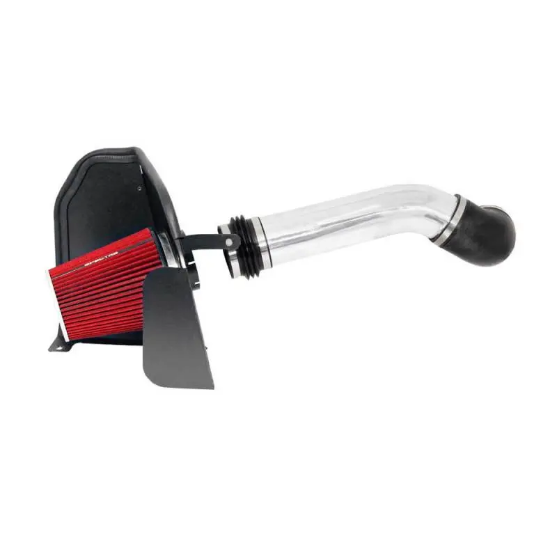 Spectre 07-08 GM Truck V8 4.8 5.3 6.0L Clear Anodized Air Intake Kit Red Filter