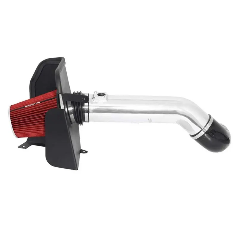 Spectre 09-12 GM Truck V8 4.8 5.3 6.0L Polished Air Intake Kit Red Filter
