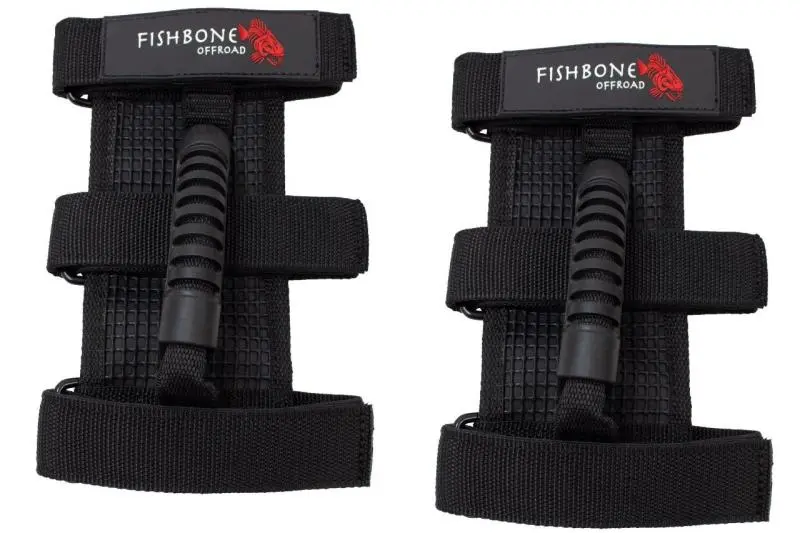 Fishbone Offroad Grab Handles Three Straps Jeep Wrangler