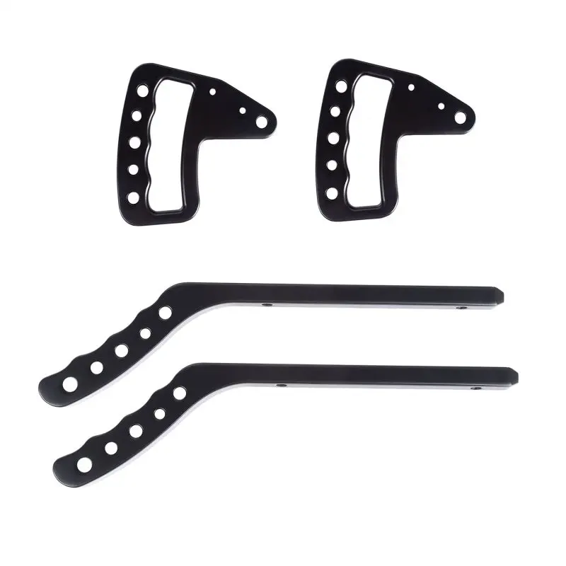 Rugged Ridge Aluminum Grab Handles Front Rear Kit Black 07-18 Jeep Wrangler JK JKU