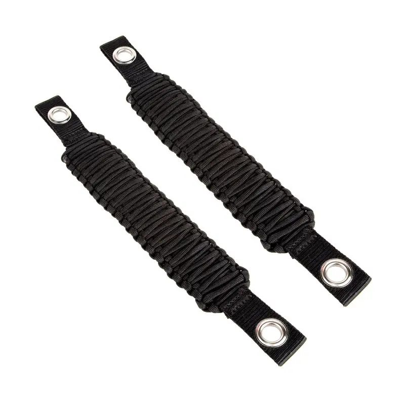 Rugged Ridge Paracord -Pillar Seat Mount Handle Black 07-18 Jeep Wrangler JK