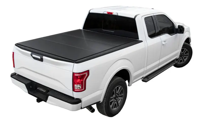 Access LOMAX Tri-Fold Cover 2022 Toyota Tundra 5ft 6in Bed Deck Rail Matte Black
