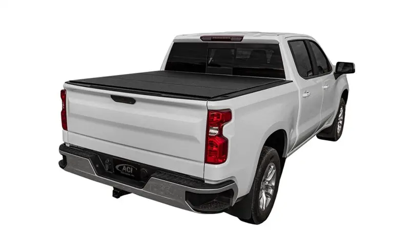 Access LOMAX Tri-Fold Cover Black Urethane Finish 19+ Chevrolet Silverado 1500 6ft 6in Bed