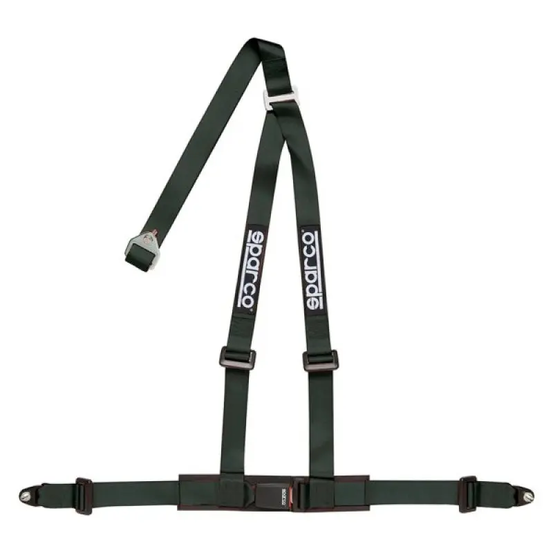 Sparco 2 Inch Black 3 Point Built- Racing Harness Belt