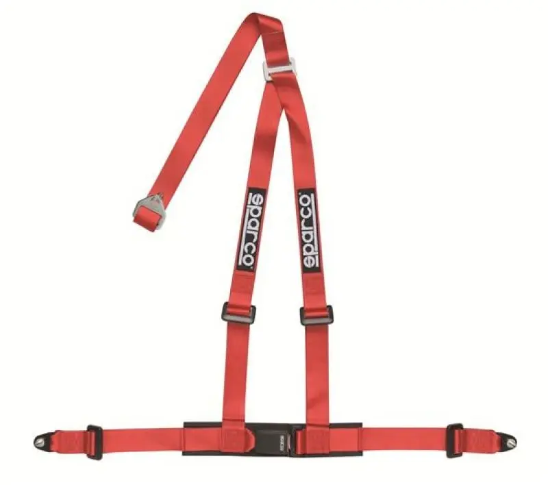 Sparco 2 Inch Red 3 Point Built- Racing Harness Belt