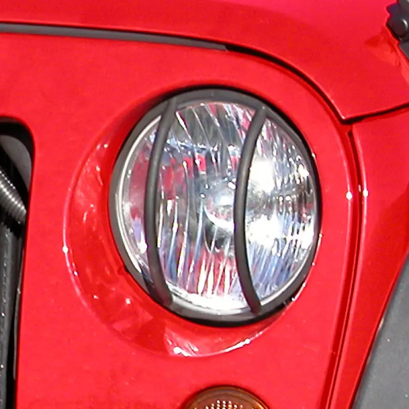 Rugged Ridge 07-18 Jeep Wrangler JK Black Headlight Euro Guards Protection