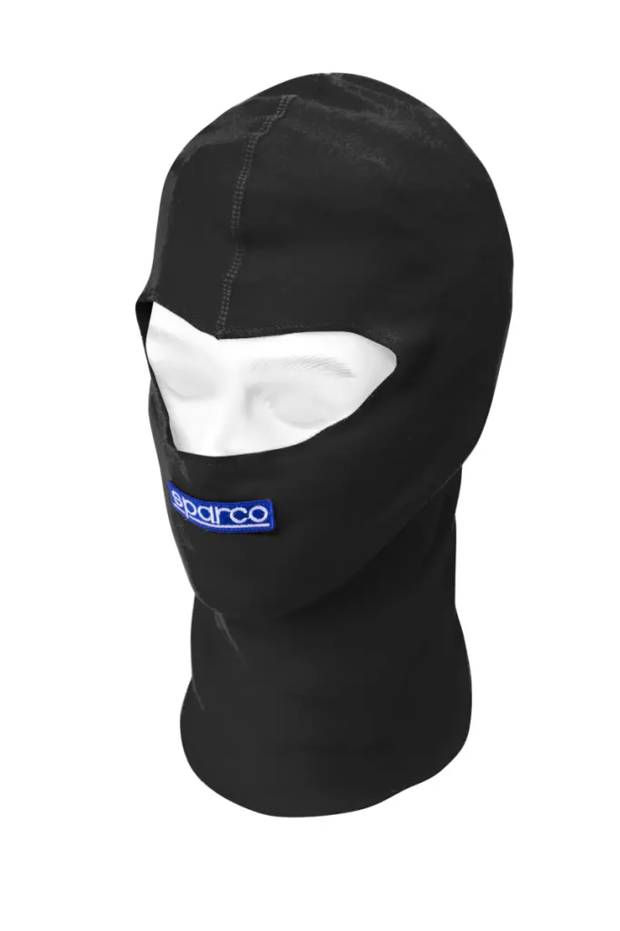 Sparco Head Hood 100 Percent Cotton Black Racing Balaclava