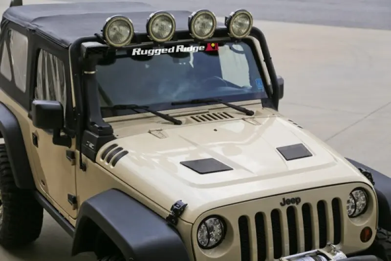 Rugged Ridge Performance Vented Hood 2007-2018 Jeep Wrangler JK - Heat Reduction Hood
