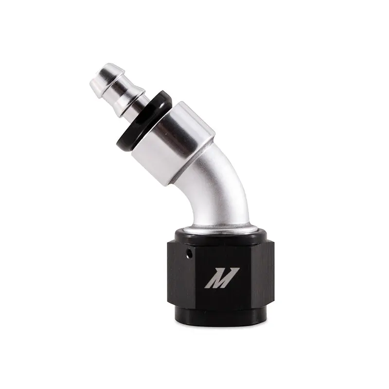 Mishimoto Push-On Swivel End Hose Fitting 45 Degrees -10AN High-Performance Cooling Systems