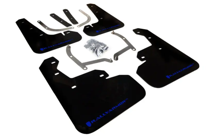 Rally Armor 2017-2023 Subaru Impreza 4D/5D Black UR Mud Flaps Blue Logo