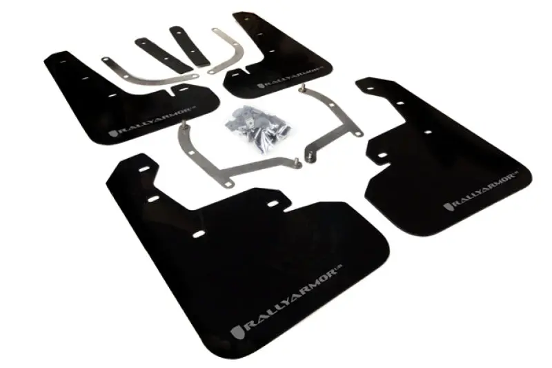 Rally Armor 2017-2023 Subaru Impreza 4D/5D Black UR Mud Flaps Silver Logo