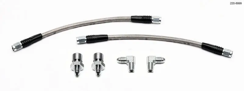 Wilwood GM 1500/2500 Rear Brake Hose 10in Overall Length Fittings 13in Rotor