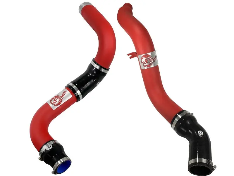 aFe Bladerunner 3in Red Intercooler Hot and Cold Side Tubes 14-15 Dodge Ram 1500 EcoDiesel 3.0L V6
