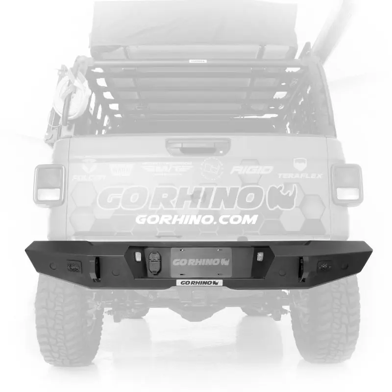 Go Rhino 20-22 Jeep Gladiator JT Trailine Rear Full Width Bumper - Textured Black Finish