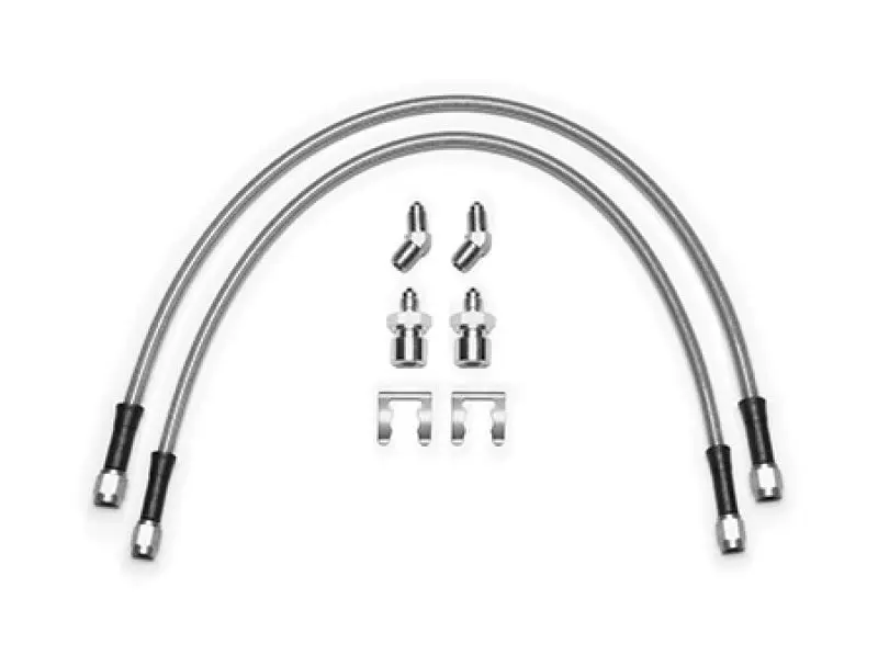 Wilwood 18-22 Jeep JL Flexline Kit 20 Inch -3 M10-1.0 IF 1/8-27 NPT Straight 45 Degree
