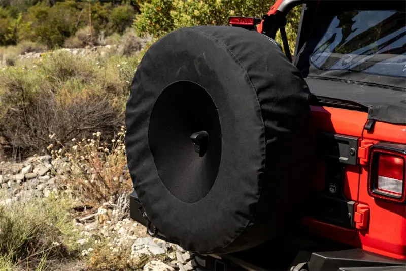 Rampage 2018-2019 Jeep Wrangler JL Sport 2-Door Tire Cover Camera Slot 30-32 Inch Black