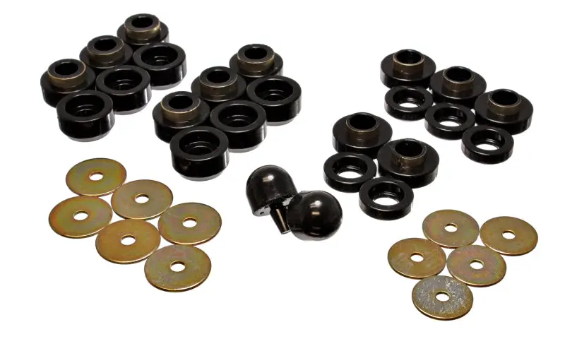 Energy Suspension 97-06 Jeep Wrangler YJ TJ Black Body Cab Mount Set