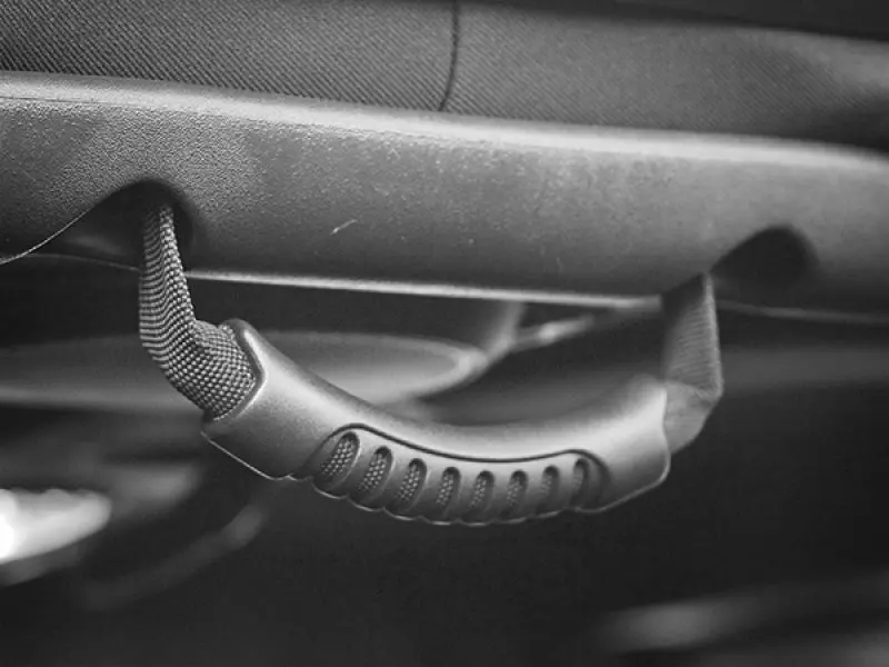 Rugged Ridge Rear Side Grab Handles Black 2007-2018 Jeep Wrangler Unlimited JK