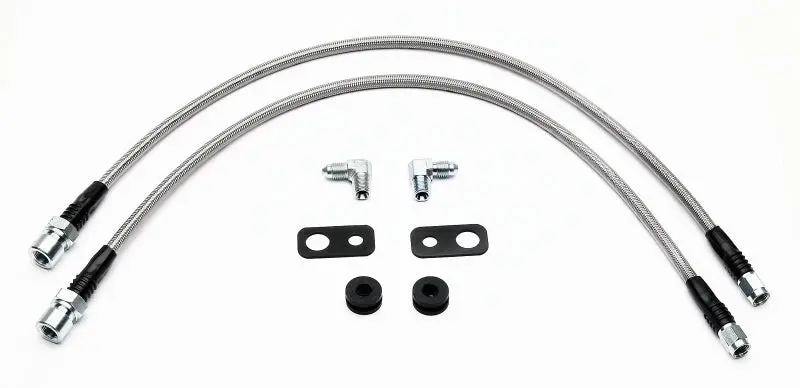 Wilwood Flexline Brake Hose Kit 2002 Mitsubishi Lancer Forged Dynalite Front Caliper