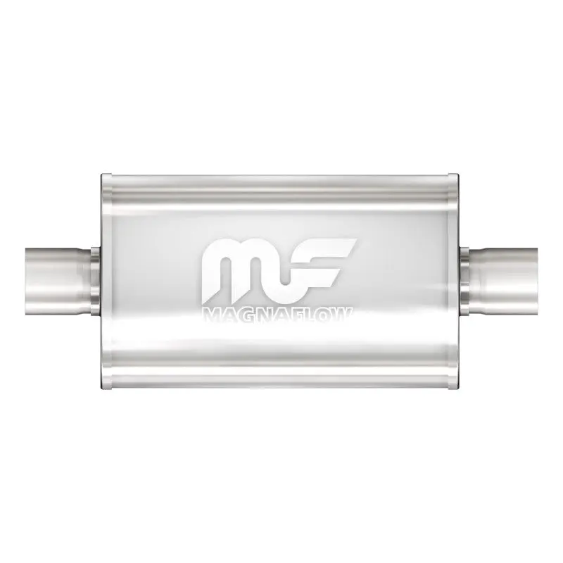 MagnaFlow Stainless Steel Muffler 18x5x8 2.5x2.5 Center Inlet Center Outlet