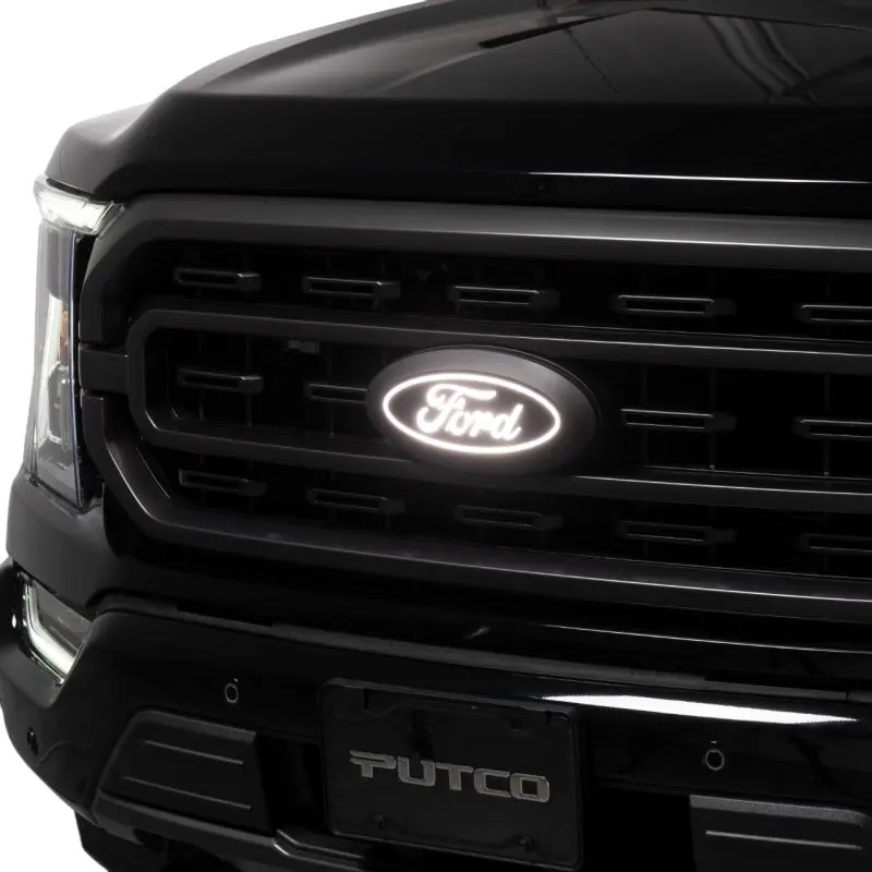 Putco Luminix Ford LED Emblem Camera Cutout 2023 Ford F-150 Front No Spray Washer