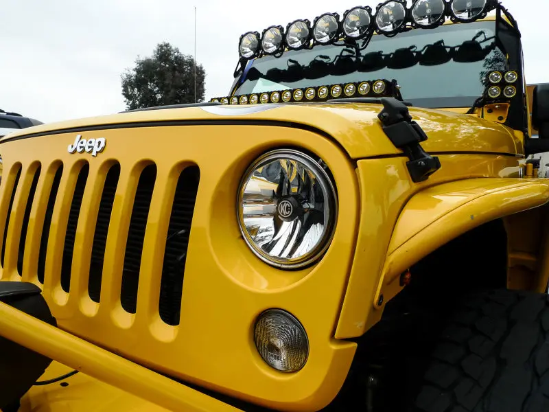 KC HiLiTES 07-18 Jeep JK Not Rubicon Sahara 7in Gravity LED DOT Headlight Pair Pack System